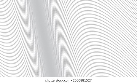 Grey curve lines abstract background vector image for backdrop or presentation