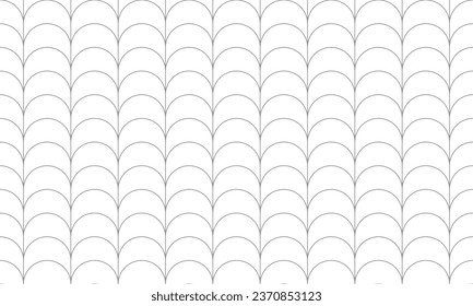 Grey curvy line seamless pattern. Vector Repeating Texture.
