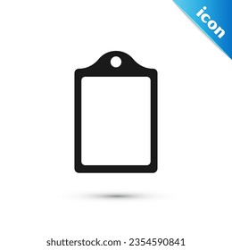 Icono del tablero de corte gris aislado en fondo blanco. Símbolo del tablero de corte.  Vector