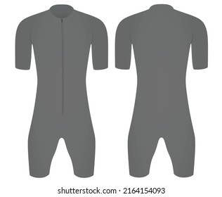 Graue Radfahrertriese. Vektorgrafik