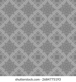 Grey Damask Seamless Pattern, Luxury Damask Seamless Pattern for Wallpaper, textile, wrapping, and classic luxury interior decoration, Classic Damask Seamless Pattern Vector Design