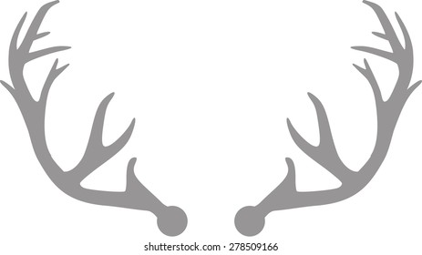 Grey Antlers Images Stock Photos Vectors Shutterstock