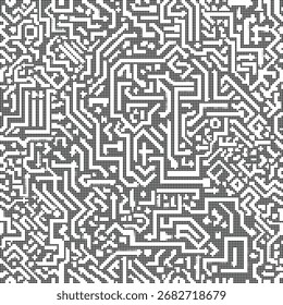 Fondo geométrico abstracto inconsútil del patrón del laberinto denso gris para la tela, Fondo de pantalla, envoltura, marca, cartel, arte digital, Sitio web, arte, diseño de la impresión