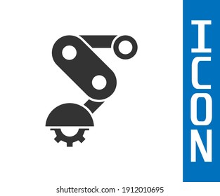 Grey Derailleur bicycle rear speed folding icon isolated on white background.  Vector
