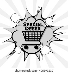 grey design of Special Offer , vector illustration