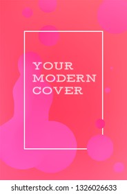 Grey design template and illustration in stylish and trende bright gradient colors with abstract fluid shapes, paint splashes, ink drops - futuristic posters, banners and cover designs. Vector image.