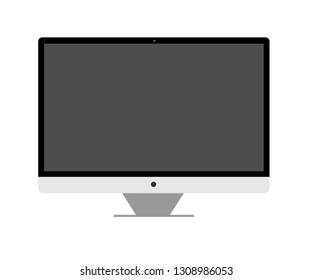 It's a grey desktop monitor use for infographics and commercial business presentations.