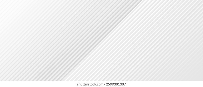 Grey diagonal lines background, diagonal gradient striped border - for stock