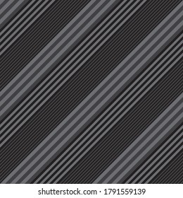 Grauer, diagonal gestreifter, nahtloser Musterhintergrund, geeignet für Modetextilien, Grafiken