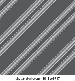 Grey diagonal striped seamless pattern background suitable for fashion textiles, graphics