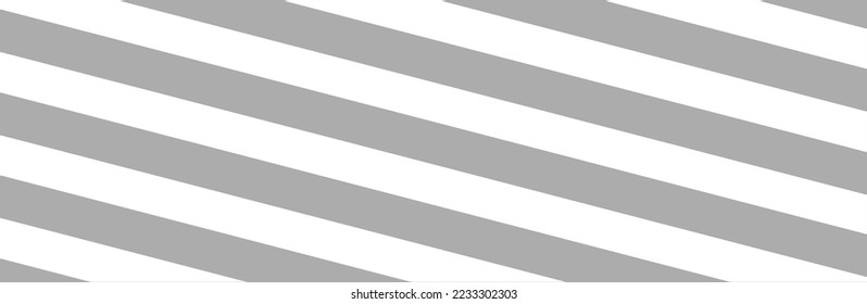 Grey diagonal stripes on white background. Straight lines pattern for backdrop and wallpaper template. Realistic lines with repeat stripes texture. Simple geometric background, vector illustration