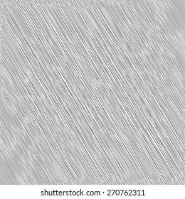 Grey Diagonal Strokes Drawn Background. Grey Careless Sketch.