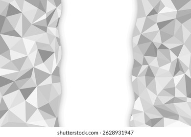 Grey diamond abstract background with copy space. Flat vector design.
