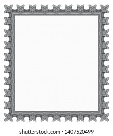 Grey Diploma or certificate template. Superior design. Easy to print. Detailed. 