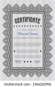 Grey Diploma. Customizable, Easy to edit and change colors. With background. Superior design. 