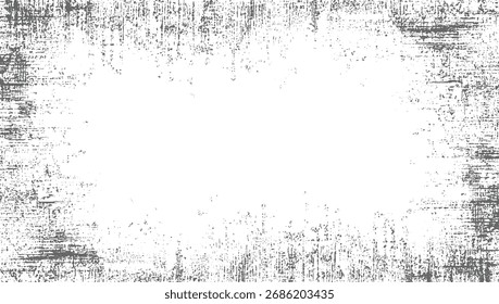 Uma textura cinza angustiada com uma aparência áspera e úmida preenche as bordas de um fundo branco.