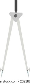 Grey divider, illustration, vector on a white background.