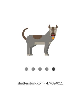 Grey dog icon