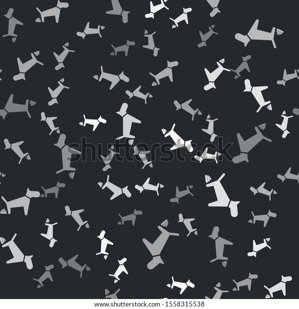 grey dog seamless