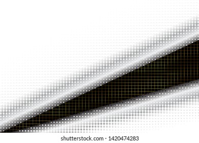 The grey dots abstract background, penetrate to see the gold square grid pattern design. Vector illustration. EPS10/ILLUSTRATION