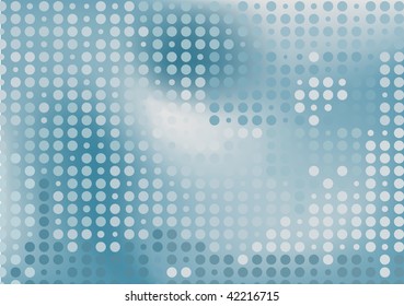 Grey dots futuristic background