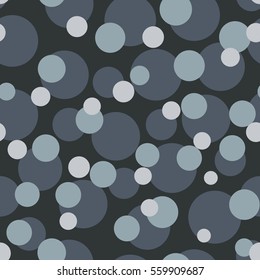 Grey dots on a grey background pattern. Abstract geometric modern background. Vector illustration. Art deco style. Circle seamless pattern