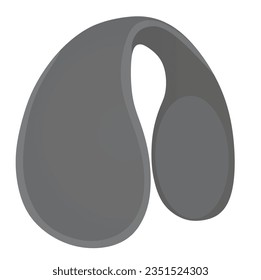 Grey  ears muffs. vector illustration