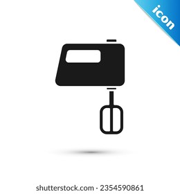 Grey Electric mixer icon isolated on white background. Kitchen blender.  Vector