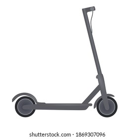 Grey electric scooter. vector illustration