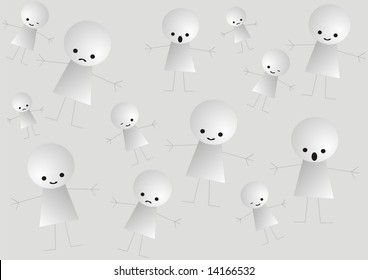 Grey emoticons