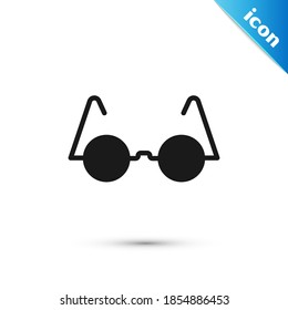 Grey Eyeglasses icon isolated on white background.  Vector