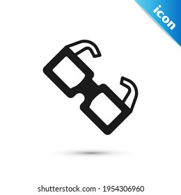 Grey Eyeglasses icon isolated on white background.  Vector