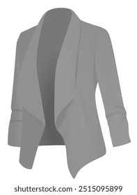 Grey female tuxedo. vector illustration