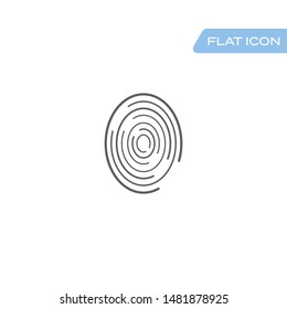 Grey fingerprint vector