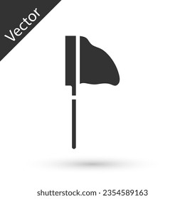 Grey Fishing net with fish icon isolated on white background.  Vector