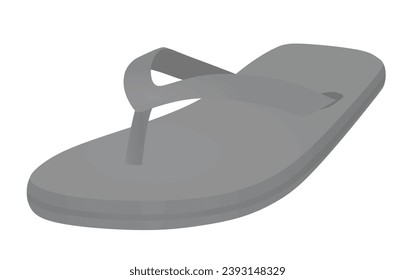 Grauer Flip Flops. Vektorgrafik
