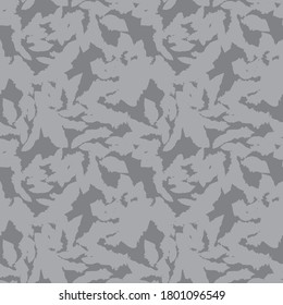 Grey Floral brush strokes seamless pattern background for fashion prints, graphics, backgrounds and crafts