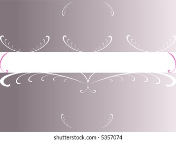 Grey Floral Copyspace - (Vector Format)