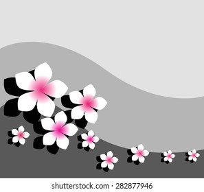grey flower abstract background