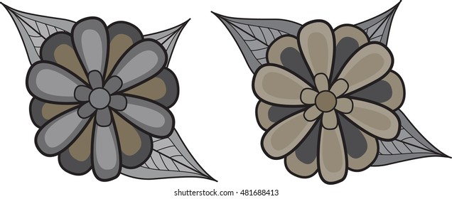 Grey Flowers
