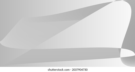 Grey Fluid Smooth Alluminium Original Background. Monochromatic Futuristic Metallic Gray Smooth Surface. Layers Digital Minimal Modern Gradient Mesh. Dynamic Silver Shape Technology Illustration.