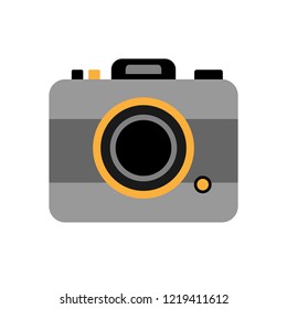Grey foto camera icon