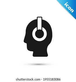 Grey Freelancer icon isolated on white background. Freelancer man working on laptop at his house. Online working, distant job concept.  Vector