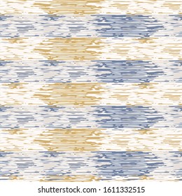 Grey french linen vector broken stripe texture seamless pattern. Brush stroke grunge abstract background. Country farmhouse style textile. Irregular distressed rough aged striped mark allover print.