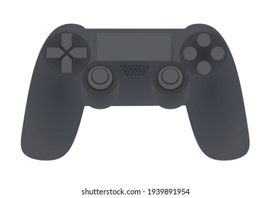 Grey game controller. vector illustration