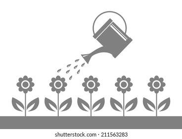 Grey garden icon 