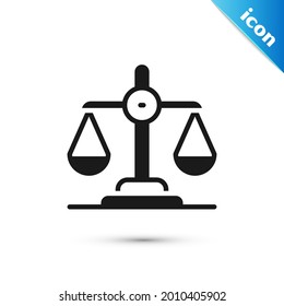Icono gris de igualdad de género aislado en fondo blanco. Concepto de igualdad de remuneración y oportunidades en las empresas.  Vector