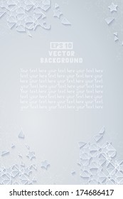 Grey geometric background with place for your text. Square pattern of geometric shapes. Mosaic vertical banner. Retro triangle background.