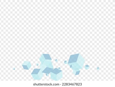 Vector transparente de fondo geométrico gris. Ilustración de vuelo de polígono. Plantilla de símbolo de cubo monocromo. Tarjeta aleatoria. Caja De Resumen Gris.