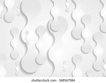 Grey geometric circle shapes abstract background. Vector graphic web design